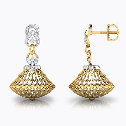 Creel Dome Diamond Jhumkas Creel Dome Diamond Jhumkas