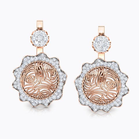 Ber Wood Grain Diamond Ear Jackets Ber Wood Grain Diamond Ear Jackets