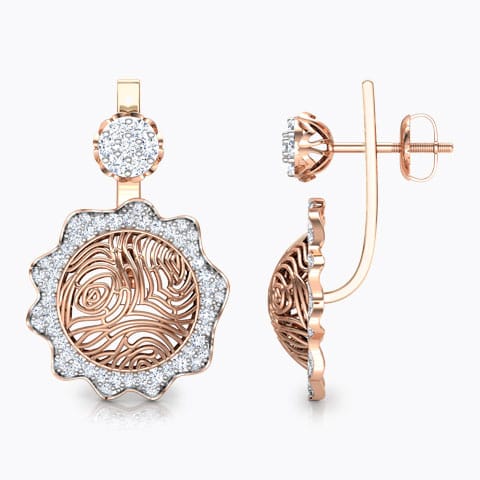 Ber Wood Grain Diamond Ear Jackets Ber Wood Grain Diamond Ear Jackets