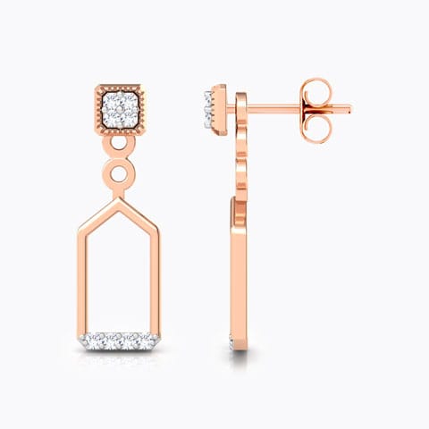 Daring Duet Diamond Ear Jackets