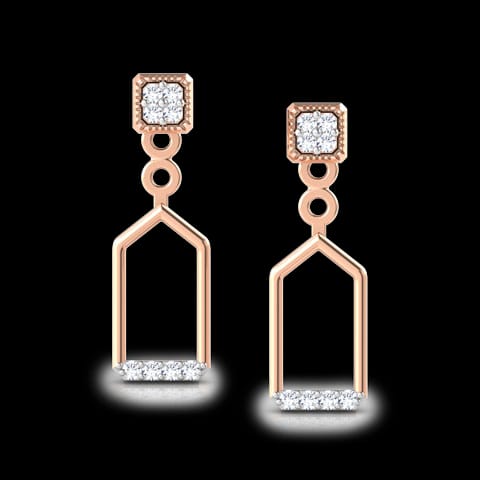 Daring Duet Diamond Ear Jackets