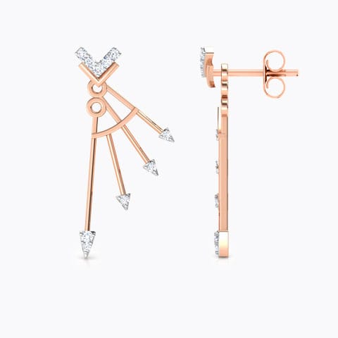 Electric Arrow Diamond Ear Jackets