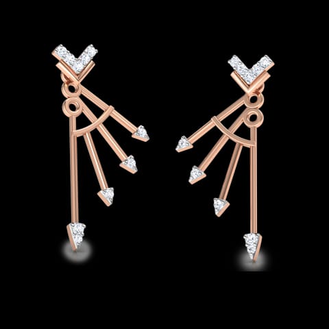 Electric Arrow Diamond Ear Jackets