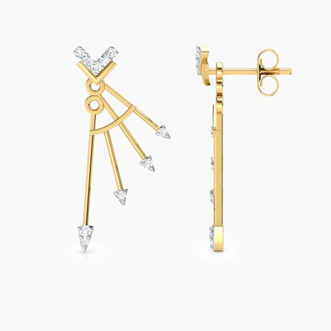 Electric Arrow Diamond Ear Jackets