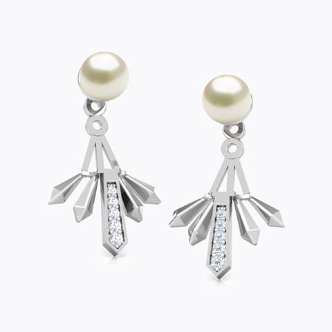 Multi Facets Pearl Ear Jackets Multi Facets Pearl Ear Jackets