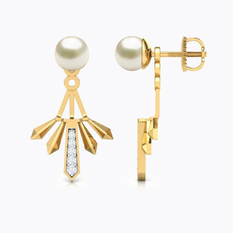 Multi Facets Pearl Ear Jackets Multi Facets Pearl Ear Jackets