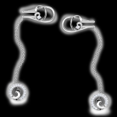 Swirly Chain Diamond Ear Cuffs Swirly Chain Diamond Ear Cuffs