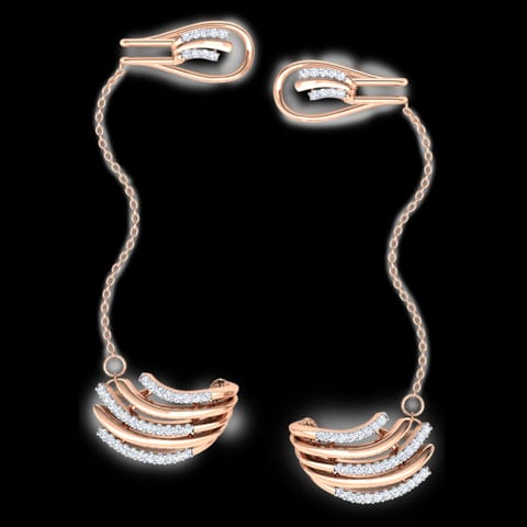 Arch Chain Diamond Ear Cuffs Arch Chain Diamond Ear Cuffs