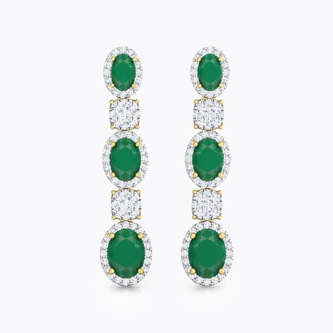 Quad and Oval Drop Earrings Quad and Oval Drop Earrings