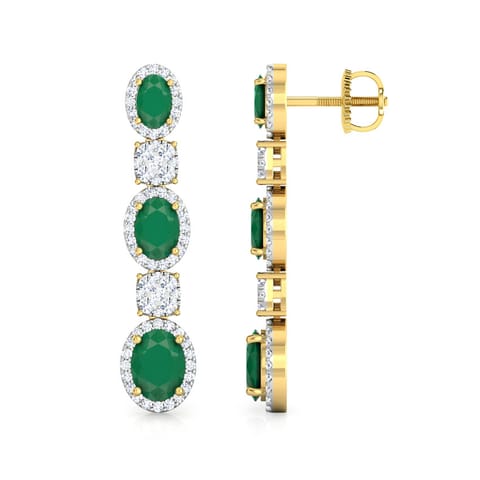 Quad and Oval Drop Earrings Quad and Oval Drop Earrings