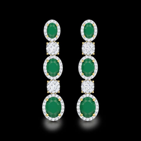 Quad and Oval Drop Earrings Quad and Oval Drop Earrings