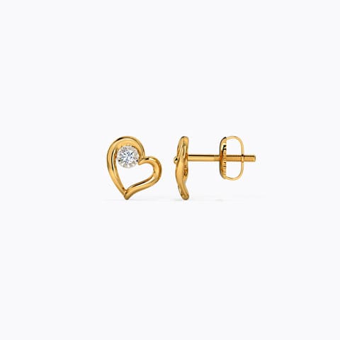 In Love Miracle Plate Diamond Stud Earrings In Love Miracle Plate Diamond Stud Earrings