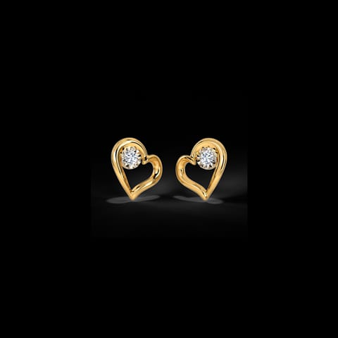 In Love Miracle Plate Diamond Stud Earrings In Love Miracle Plate Diamond Stud Earrings