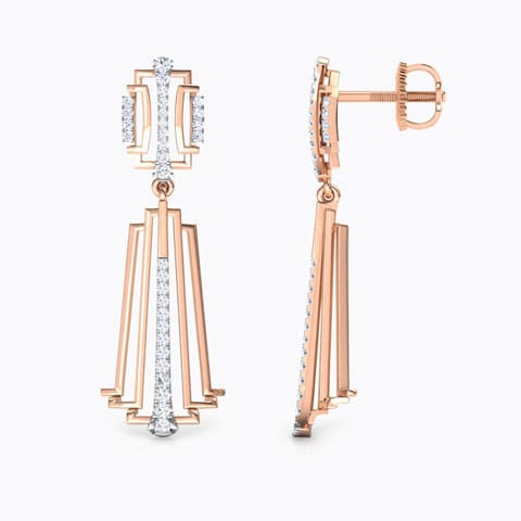 Liberty Flare Diamond Drop Earrings
