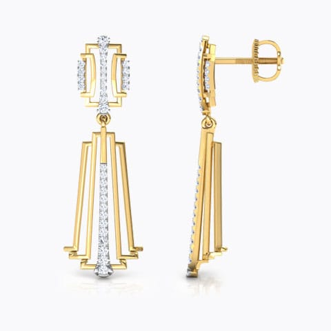 Liberty Flare Diamond Drop Earrings