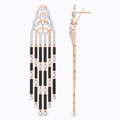 Bella Curvilinear Diamond Drop Earrings Bella Curvilinear Diamond Drop Earrings