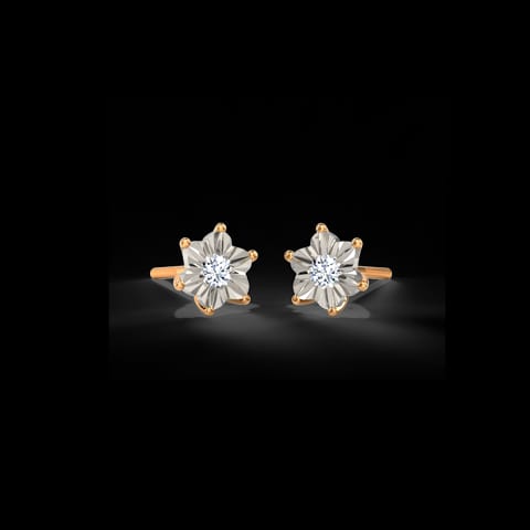 Floret Miracle Plate Diamond Stud Earrings Floret Miracle Plate Diamond Stud Earrings
