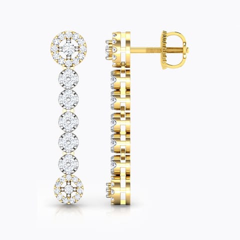 Encircle Diamond Drop Earrings
