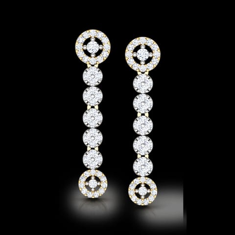 Encircle Diamond Drop Earrings