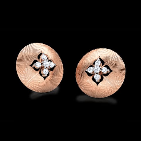 Frasera Brocade Diamond Stud Earrings Frasera Brocade Diamond Stud Earrings