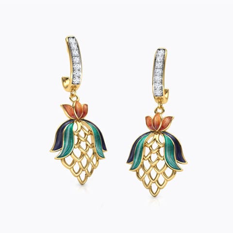 Alina Tulip Diamond Drop Earrings Alina Tulip Diamond Drop Earrings