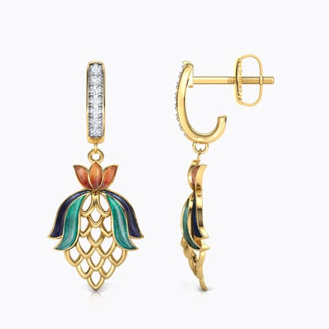 Alina Tulip Diamond Drop Earrings Alina Tulip Diamond Drop Earrings