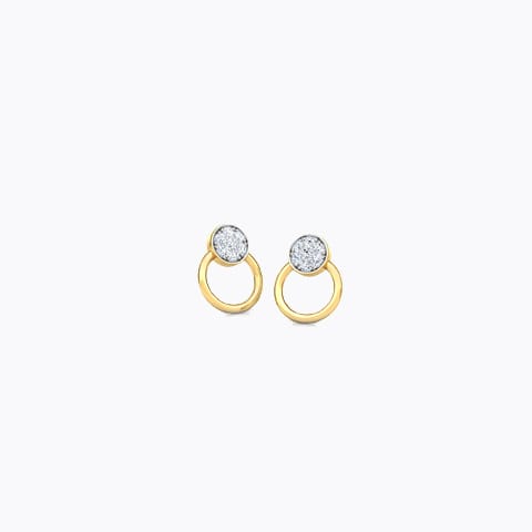 Circlet Diamond Stud Earrings Circlet Diamond Stud Earrings