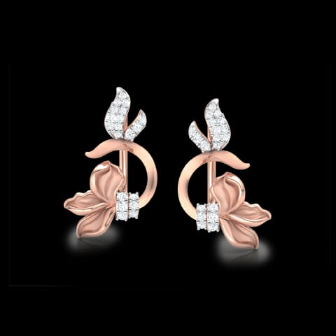 Snowdrop Floret Diamond Ear Cuffs