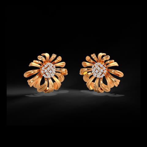 Aster Bloom Diamond Stud Earrings Aster Bloom Diamond Stud Earrings