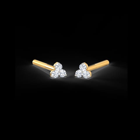Classic Trio Kids' Diamond Earrings Classic Trio Kids' Diamond Earrings