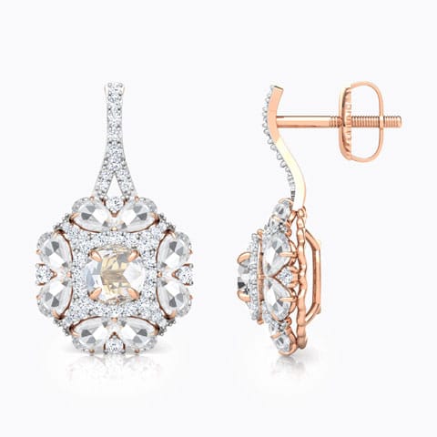 Yasmin Floret Gemstone Drop Earrings