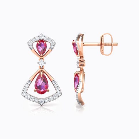 Arwa Floret Gemstone Drop Earrings Arwa Floret Gemstone Drop Earrings