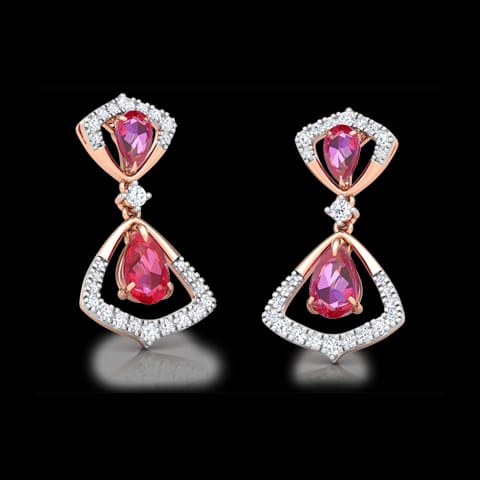 Arwa Floret Gemstone Drop Earrings Arwa Floret Gemstone Drop Earrings