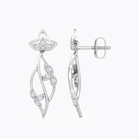 Glowing Petals Diamond Drop Earrings Glowing Petals Diamond Drop Earrings