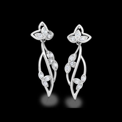 Glowing Petals Diamond Drop Earrings Glowing Petals Diamond Drop Earrings