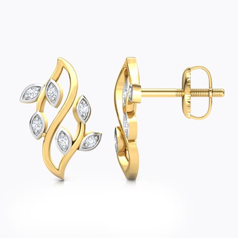 Shimmering Petals Diamond Stud Earrings Shimmering Petals Diamond Stud Earrings