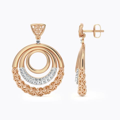 Ornate Interlaced Diamond Drop Earrings Ornate Interlaced Diamond Drop Earrings