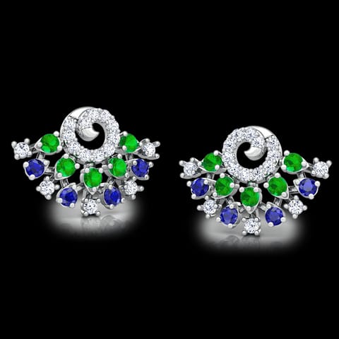 Tanya Vibrant Gemstone Stud Earrings Tanya Vibrant Gemstone Stud Earrings