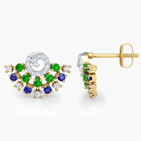 Tanya Vibrant Gemstone Stud Earrings Tanya Vibrant Gemstone Stud Earrings