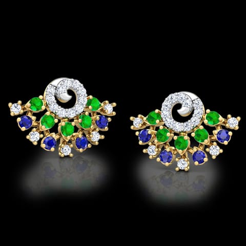 Tanya Vibrant Gemstone Stud Earrings Tanya Vibrant Gemstone Stud Earrings