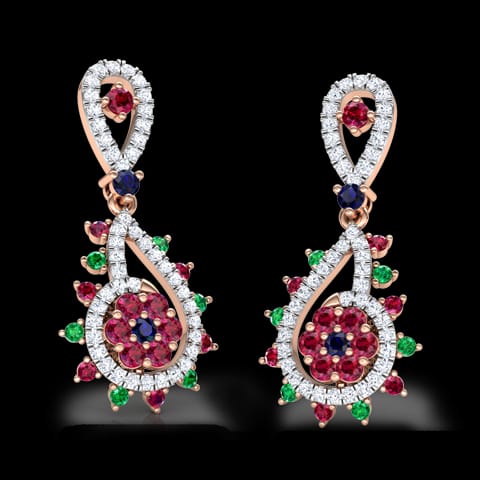Pia Vibrant Gemstone Drop Earrings Pia Vibrant Gemstone Drop Earrings