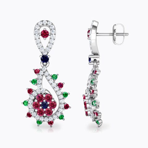 Pia Vibrant Gemstone Drop Earrings Pia Vibrant Gemstone Drop Earrings