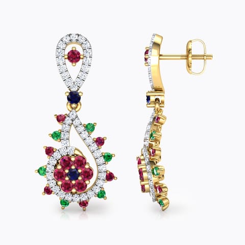 Pia Vibrant Gemstone Drop Earrings Pia Vibrant Gemstone Drop Earrings