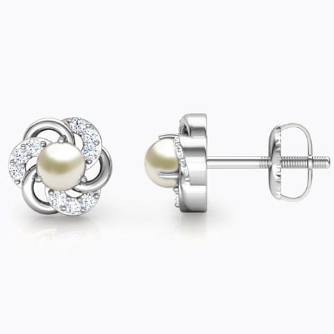 Efface Pearl Stud Earrings Efface Pearl Stud Earrings