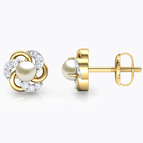 Efface Pearl Stud Earrings Efface Pearl Stud Earrings