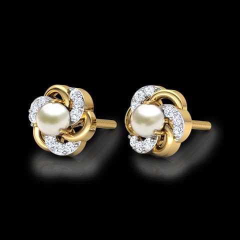 Efface Pearl Stud Earrings Efface Pearl Stud Earrings