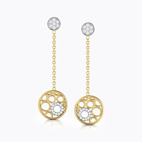 Bubbles Diamond Drop Earrings