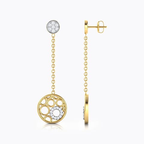 Bubbles Diamond Drop Earrings