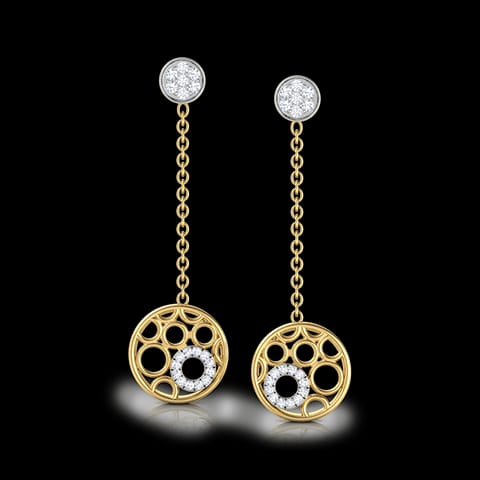 Bubbles Diamond Drop Earrings