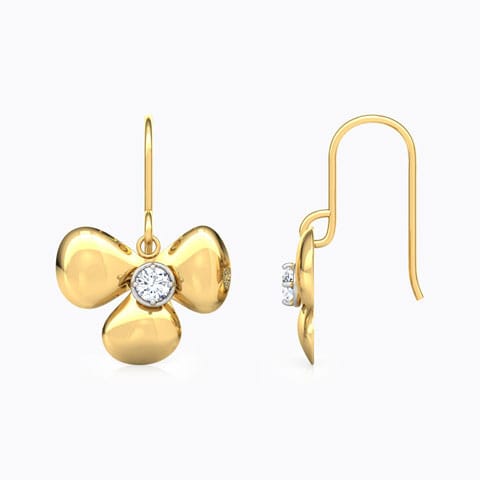 Aarya Floret Diamond Drop Earrings